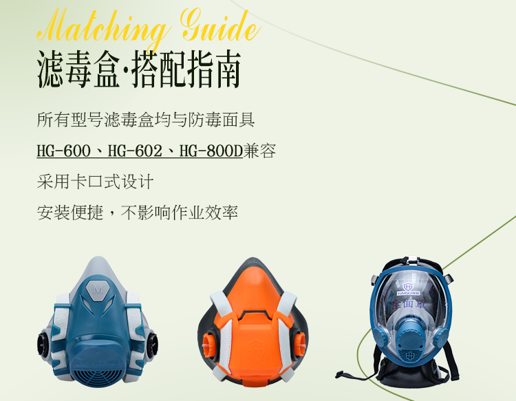 海固滤毒盒全型号指南|精准防护,守护作业人员呼吸安全 海固滤毒盒全型号指南|精准防护,守护作业人员呼吸安全